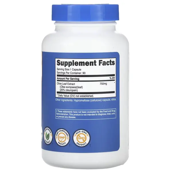 Nutricost Olive Leaf Extract 750 mg, Capsules